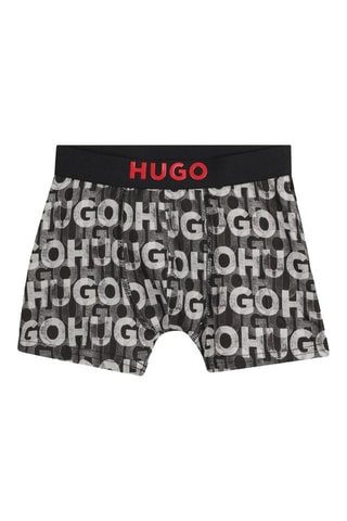 2 boxers - Noir et gris - Hugo