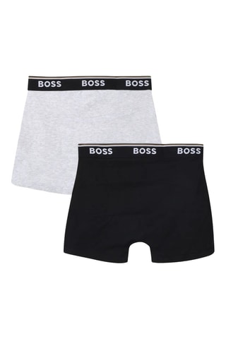 2 boxers - Noir et gris clair chiné - Boss