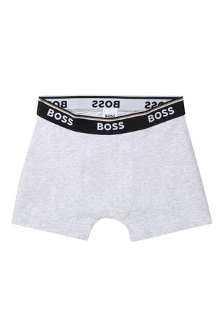 2 boxers - Noir et gris clair chiné - Boss