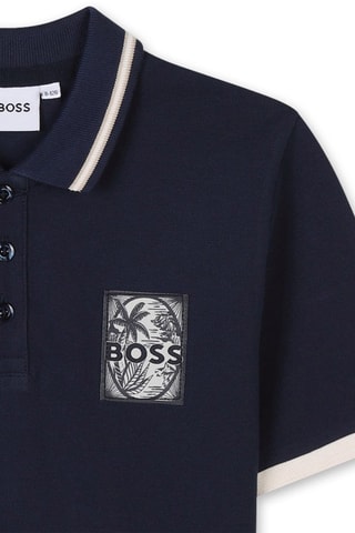 Polo - Bleu foncé - Boss