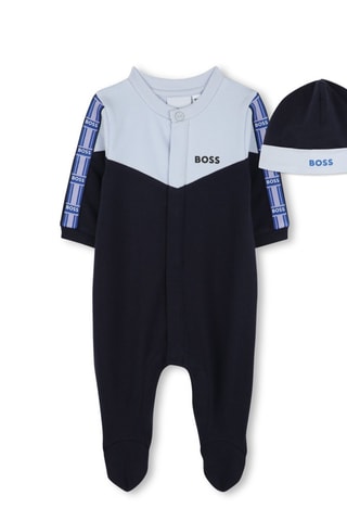 Pyjama en coton biologique - Bleu marine - Boss