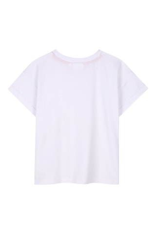 T-shirt en coton biologique - Blanc - Hugo