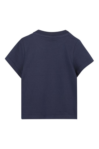 T-shirt en coton biologique - Bleu foncé - Boss