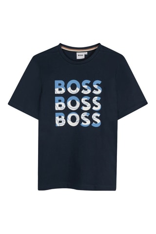 T-shirt - Bleu - Boss