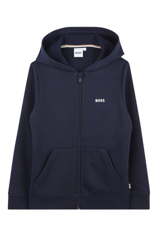 Sweat à capuche - Bleu marine - Boss