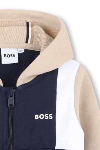 Sweat à capuche - Bleu marine - Boss