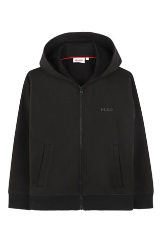 Sweat à capuche - Noir - Hugo