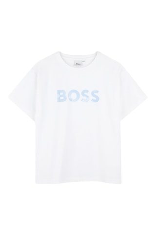 T-shirt et bermuda - Blanc et bleu marine - Boss