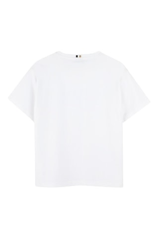 T-shirt et bermuda - Blanc et bleu marine - Boss