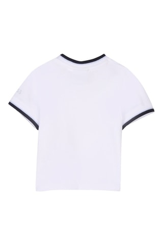 T-shirt et salopette - Blanc et bleu marine - Boss