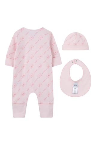 Ensemble 3 pièces en coton biologique - Rose poudré - Boss