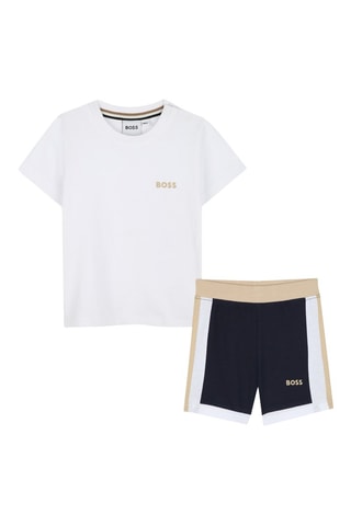 T-shirt et short - Blanc  - Boss