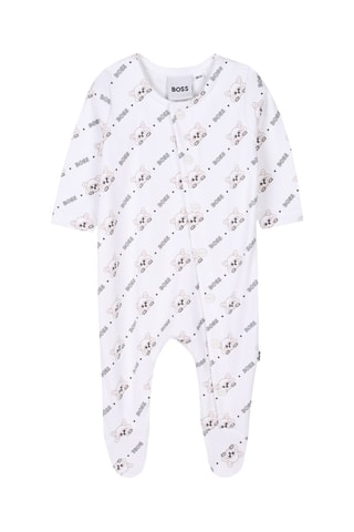 Ensemble 3 pièces en coton biologique - Blanc - Boss