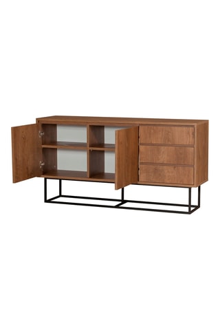 Bahut 2 portes Ruba - 140 x 36 x 72 cm