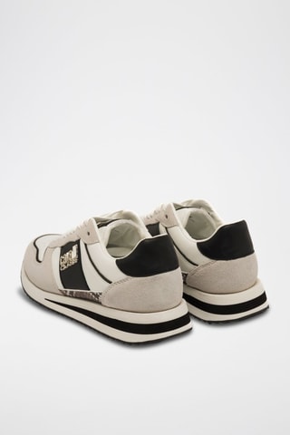Baskets en nubuck - Noir et beige