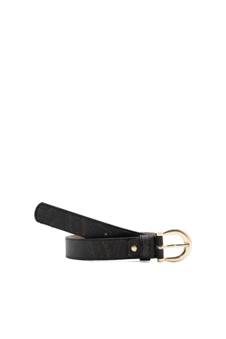 Cinturón de piel - Negro