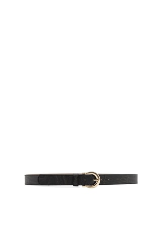 Cinturón de piel - Negro