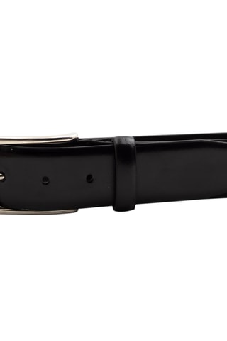 Cinturón de piel - Negro