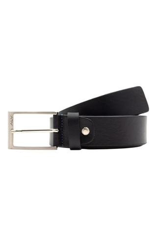 Cinturón de piel - Negro