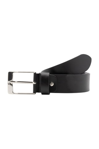 Cinturón de piel - Negro