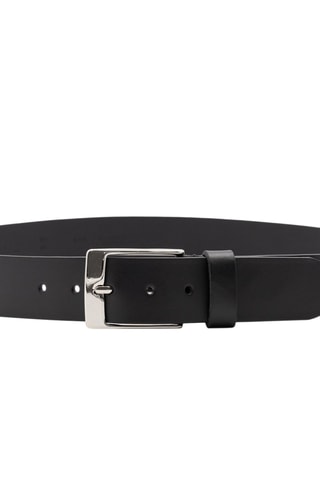 Cinturón de piel - Negro