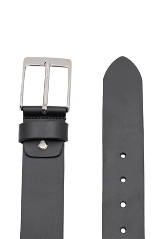 Cinturón de piel - Negro