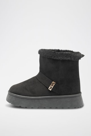 Botines forrados - Negro