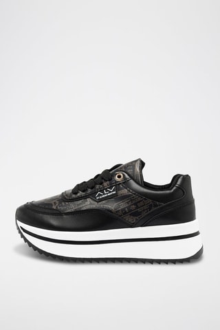 Zapatillas con plataforma - Negro