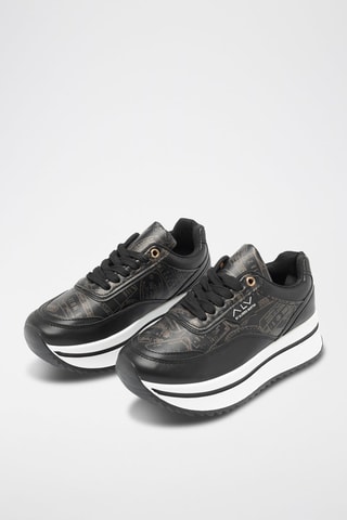 Zapatillas con plataforma - Negro
