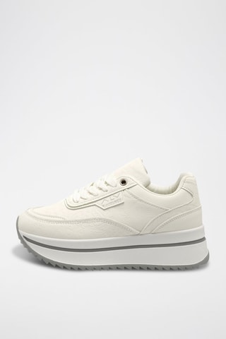 Zapatillas con plataforma - Blanco