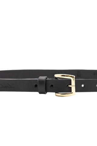 Cinturón de piel - Negro