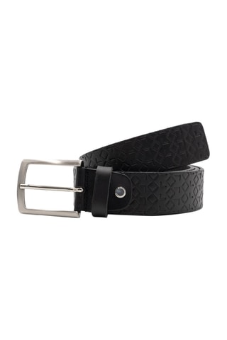 Cinturón de piel - Negro