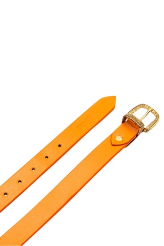 Cinturón de piel - Naranja