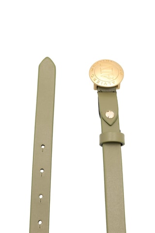 Cinturón de piel - Verde y dorado