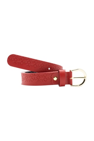 Cinturón de piel - Rojo