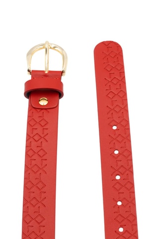 Cinturón de piel - Rojo