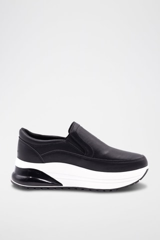 Slip-on con plataforma - Negro