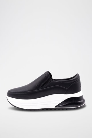 Slip-on con plataforma - Negro