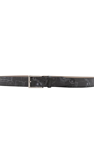Cinturón de piel - Negro