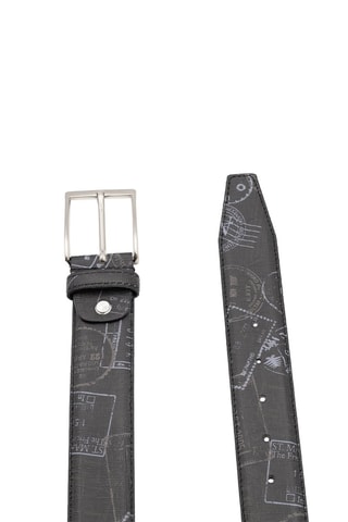Cinturón de piel - Negro