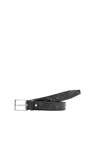 Cinturón de piel - Negro