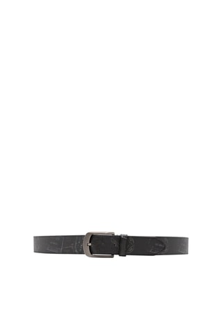 Cinturón de piel - Negro