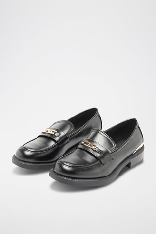 Mocasines con brillo - Negro
