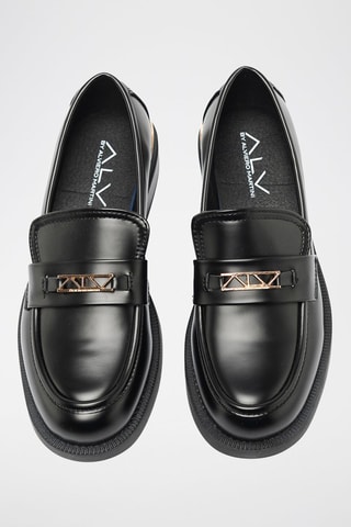 Mocasines con brillo - Negro