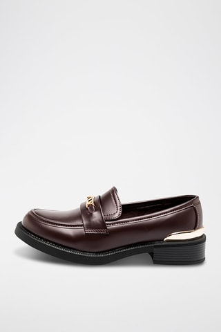 Mocasines con brillo - Burdeos