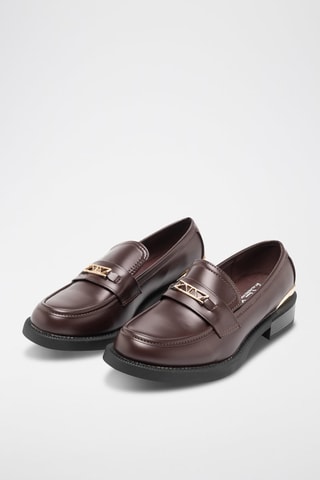Mocasines con brillo - Burdeos