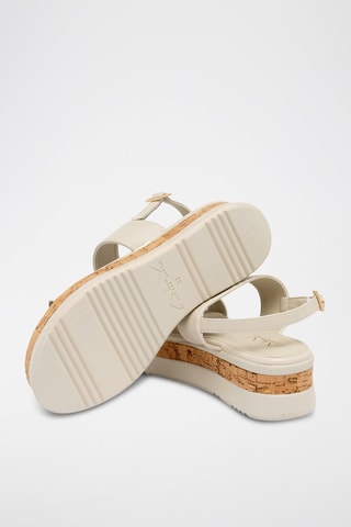 Sandalias de cuña - Blanco