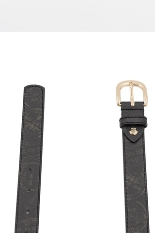 Cinturón de piel - Negro