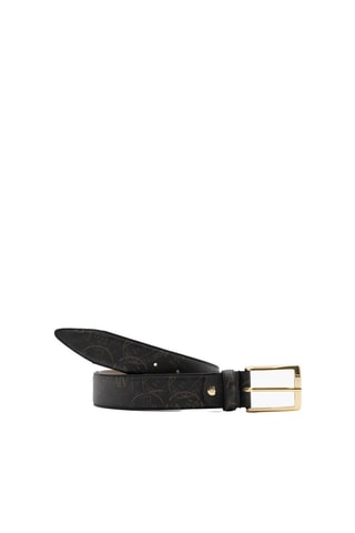 Cinturón de piel - Negro