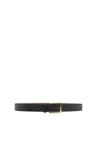 Cinturón de piel - Negro